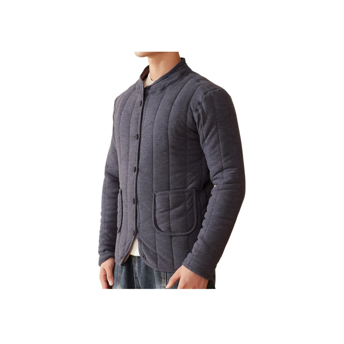 Cotton Gene Серый Мужской Термокуртка