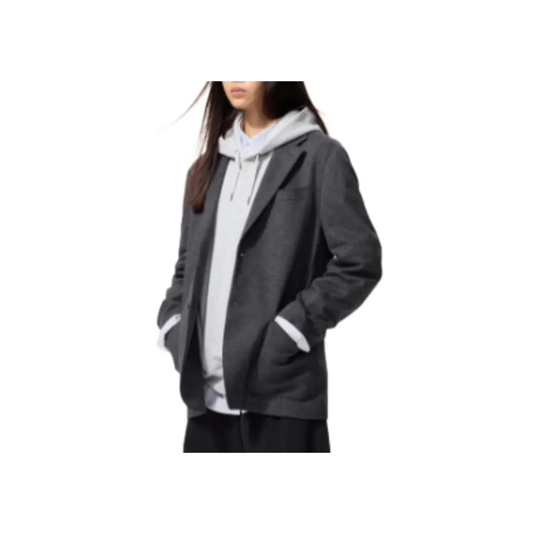 UNIQLO Темно-серый унисекс деловые костюмы