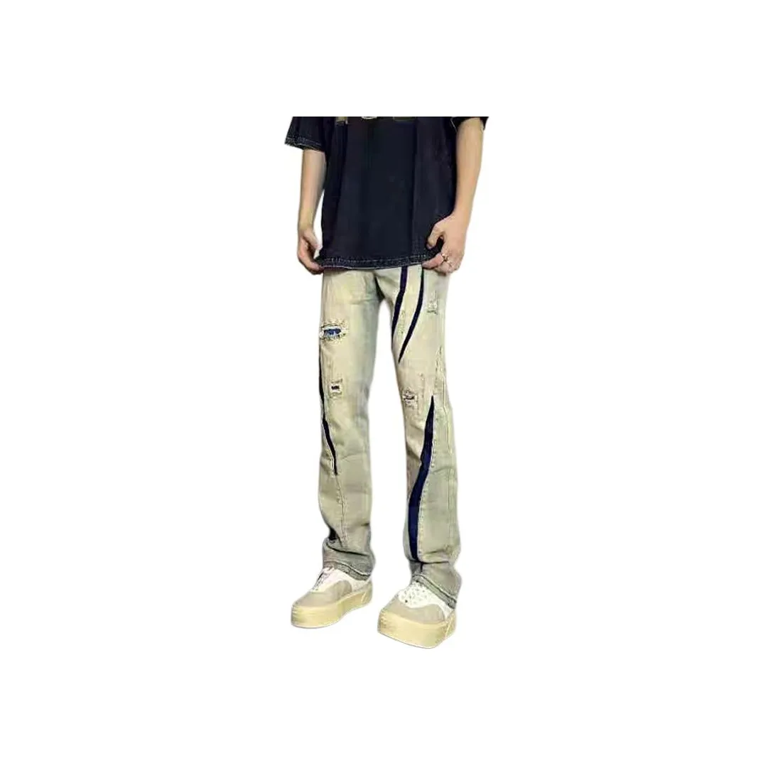 BENGEN Jeans Unisex Yellow Mud