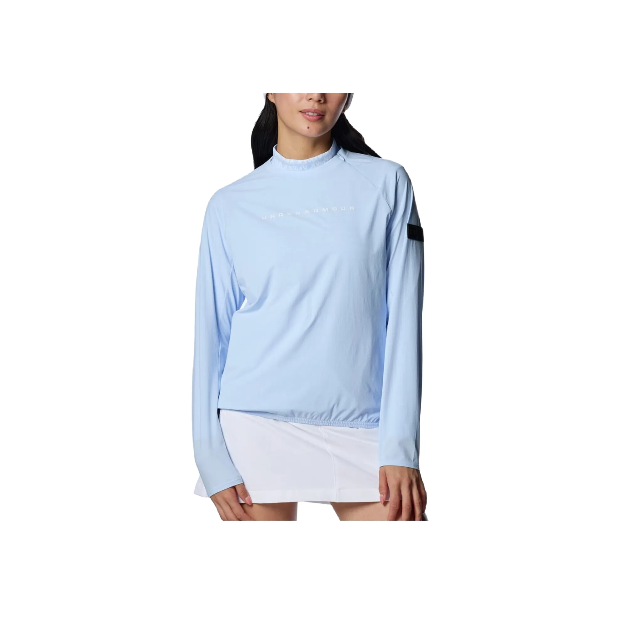 Under Armour FW24 Drive Wind Golf Apparel Women's Rain Cloud Blue/White