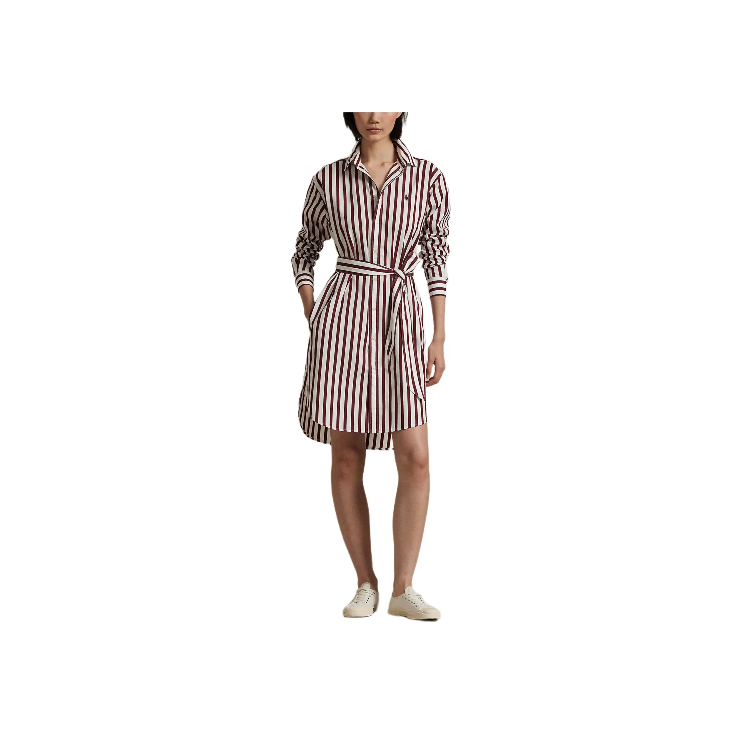 Polo Ralph Lauren Long-Sleeved Dresses Women's Red White