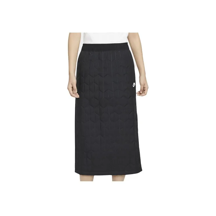 NIKE Черные Женские Повседневные Длинные Юбки