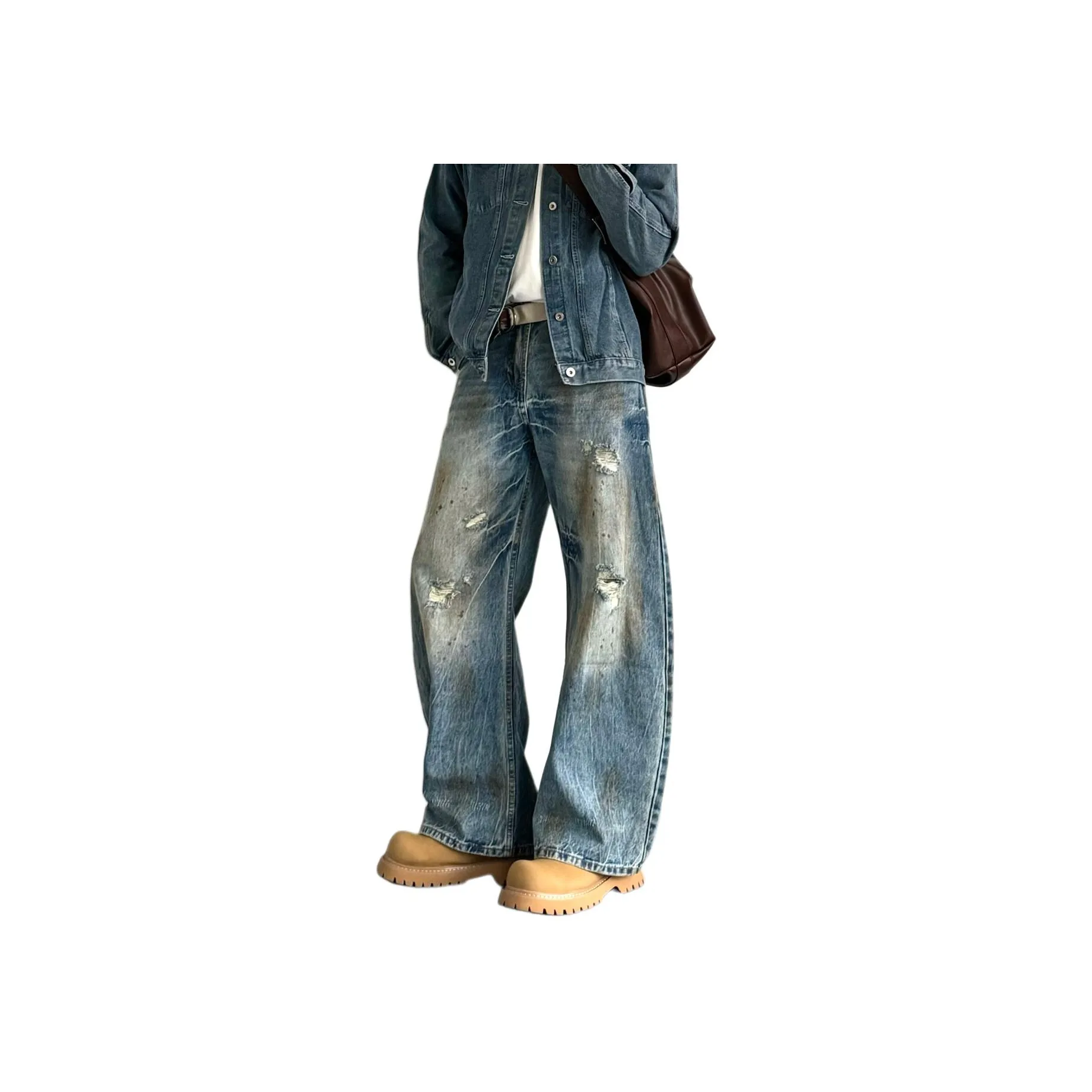 Masongarments Blue Unisex Jeans Масонгарментс Синий Унисекс Джинсы