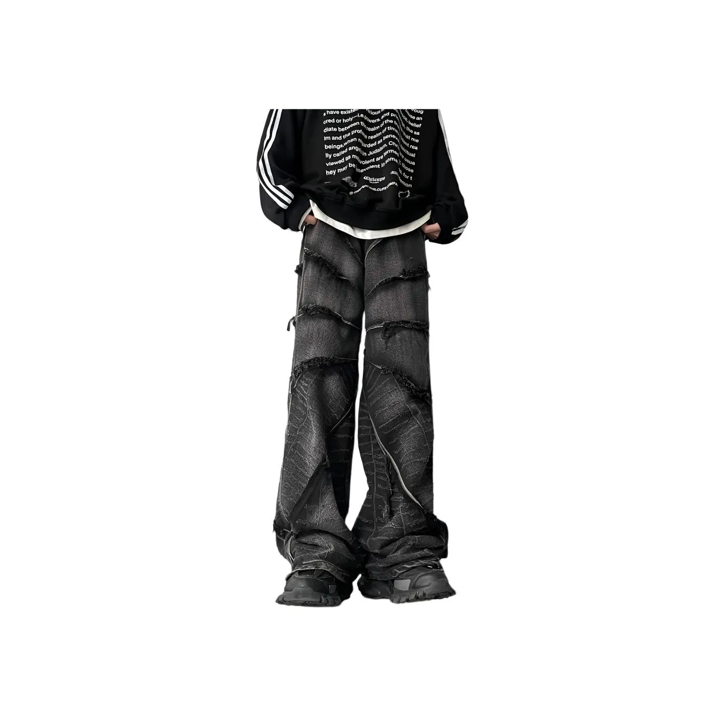 HKRXEC Черные Мужские Джинсы