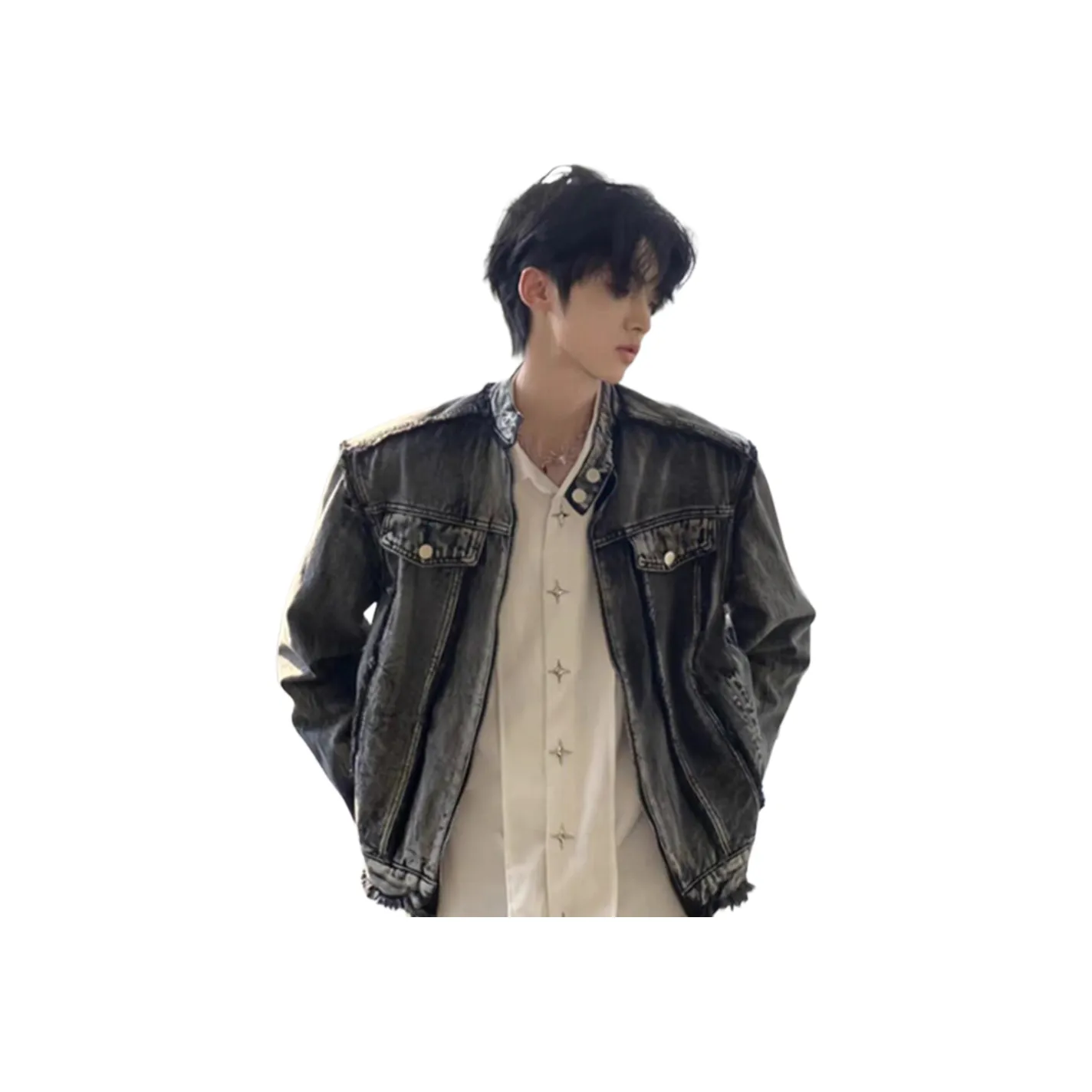 MORii Черный Унисекс Джинсовые куртки