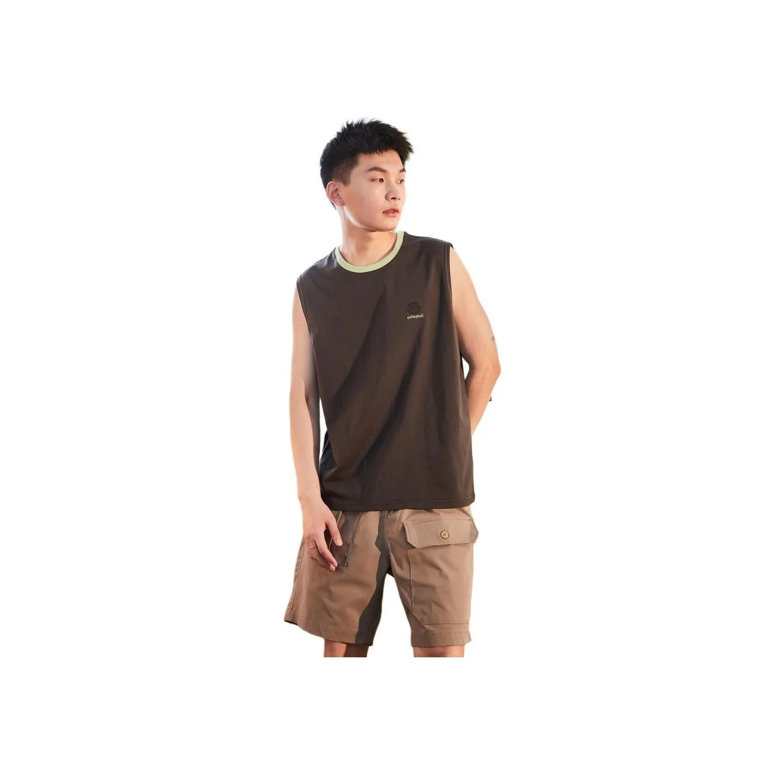 Tonlion Tank Top Men's Dark Stone Gray
