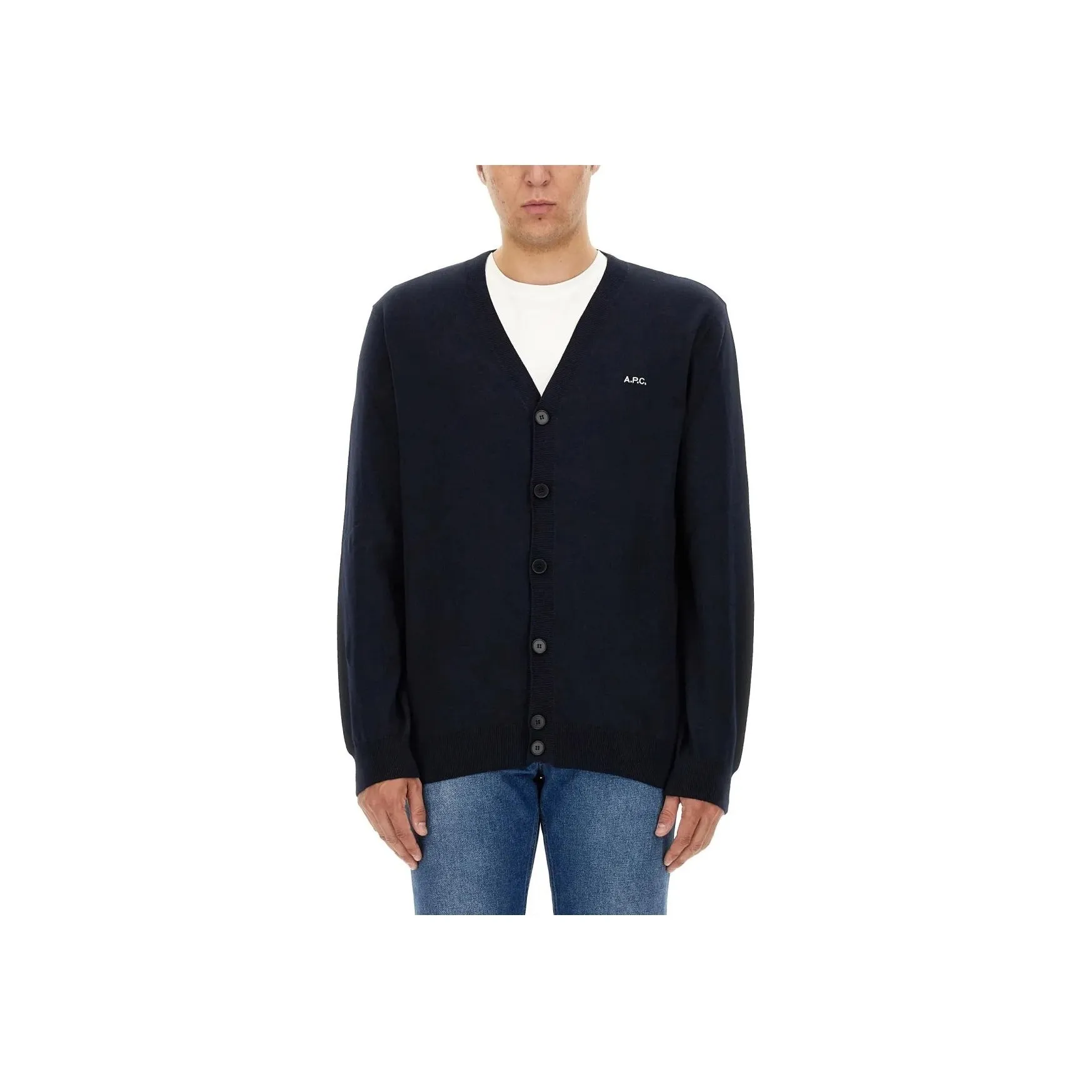 A.P.C Joseph V Neck Long Sleeved Cardigan