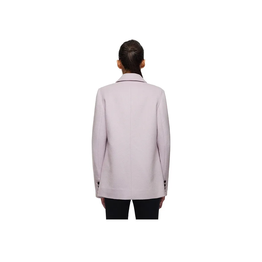Self portrait Coats Women's Light Pink Purple