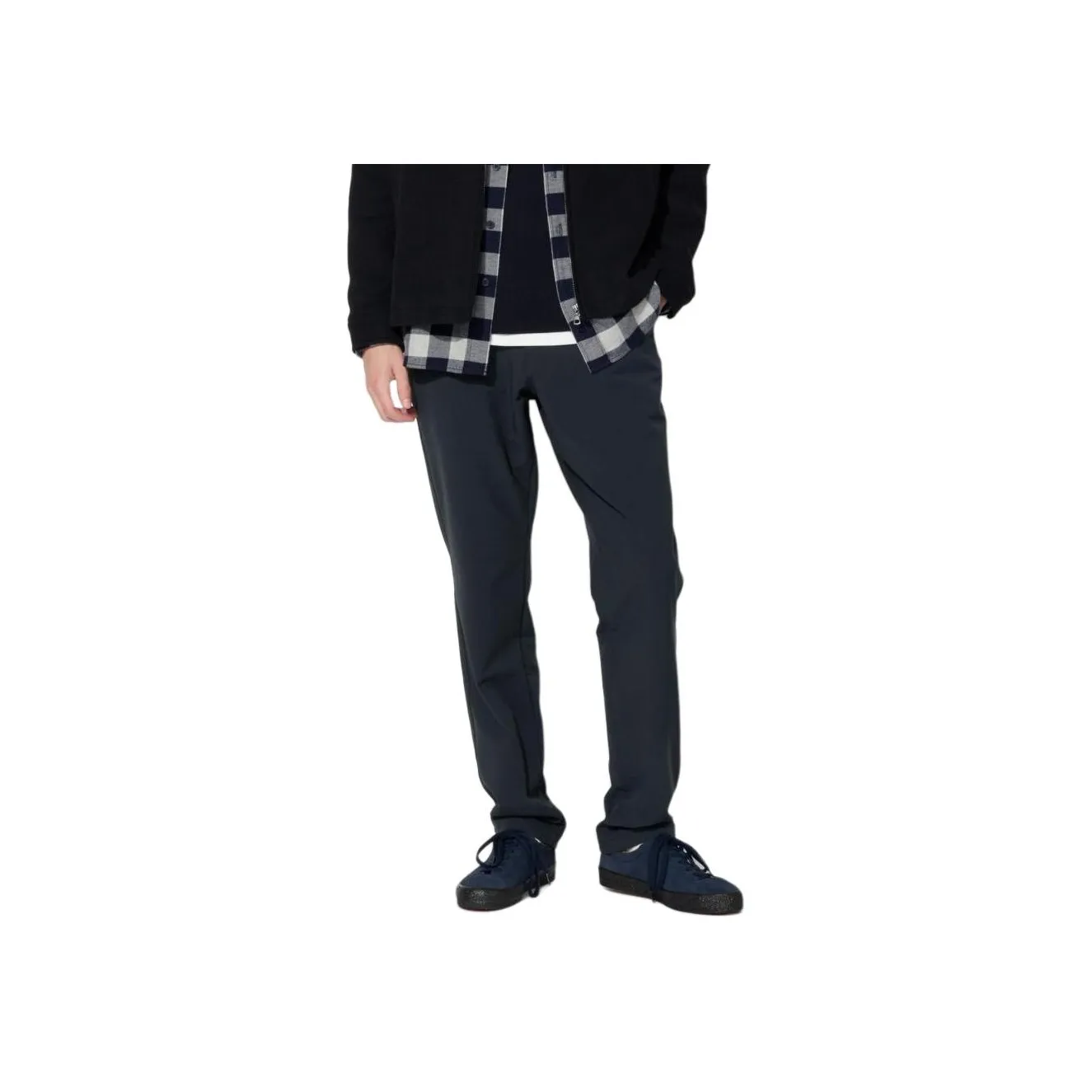 UNIQLO Повседневные брюки Мужские Темно-синие