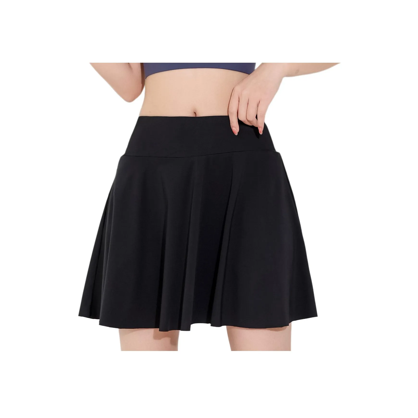 Барби Черный Перо Легко Flutter Женские Юбки для Йоги