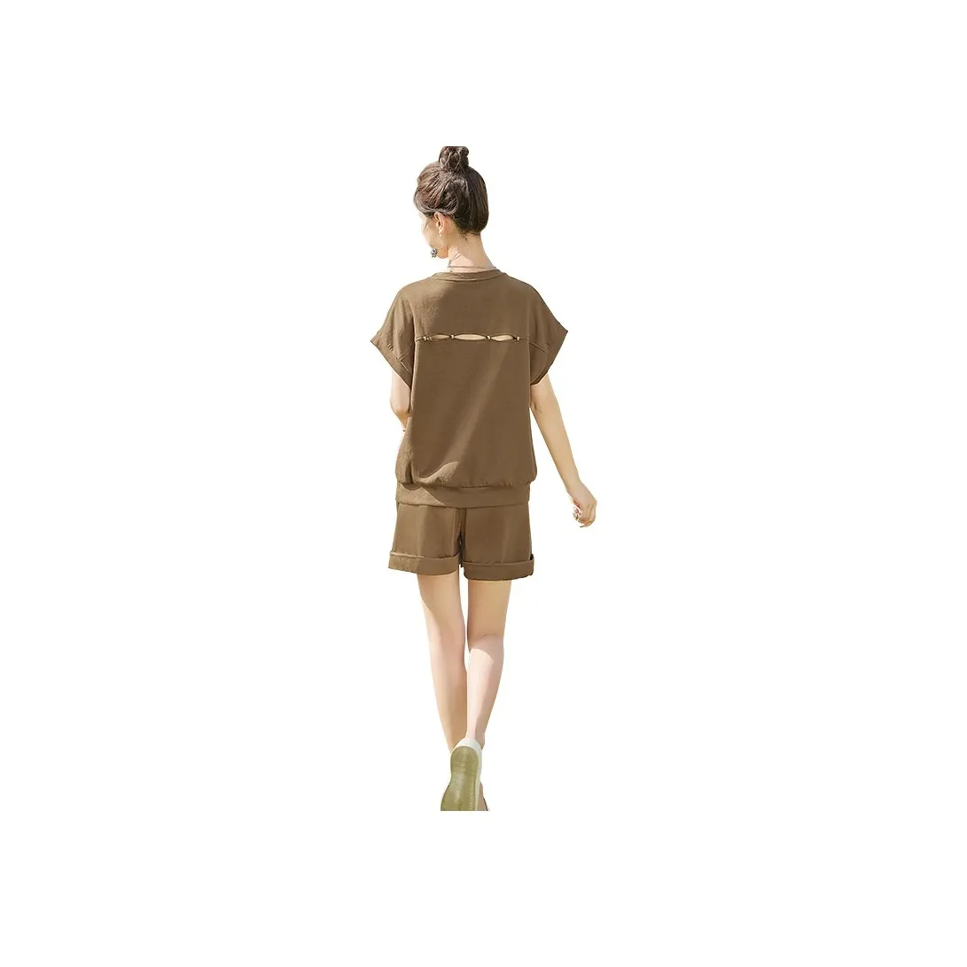 Cypress House Casual Suit Women's Dark Yellow Green