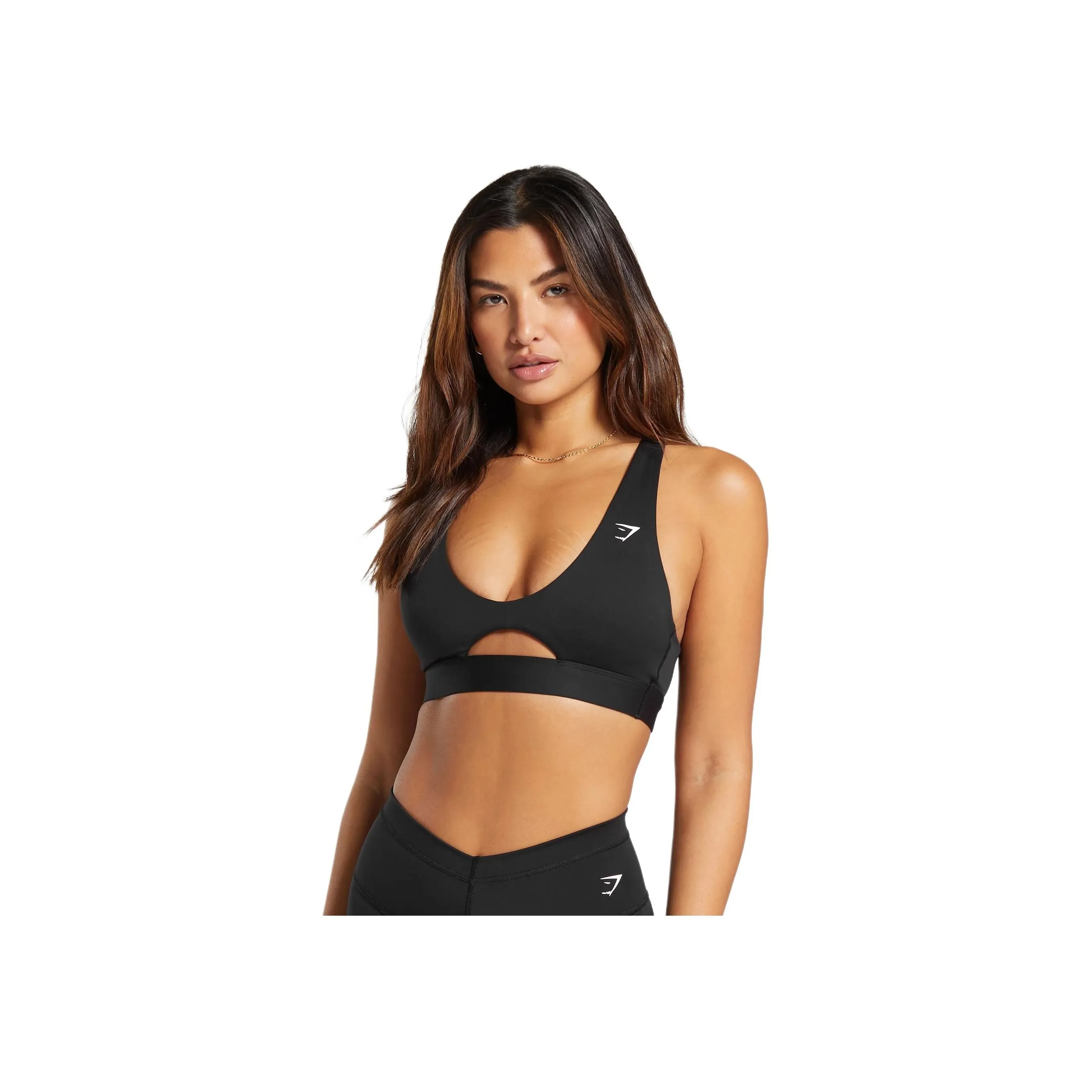 GYMSHARK Peek A Boo Sports Underwear Women's Black