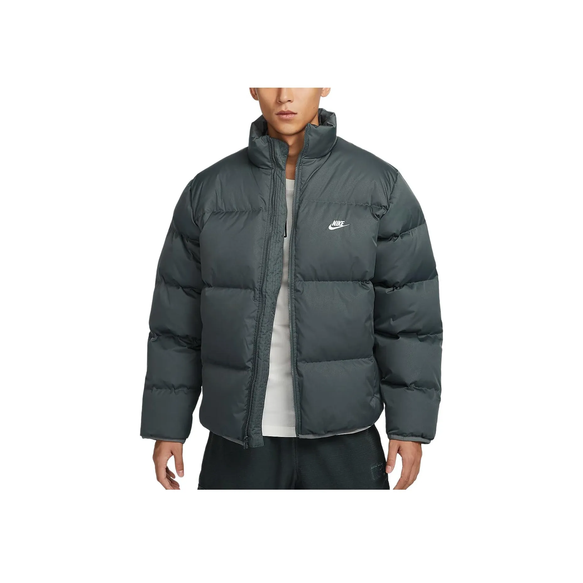 Nike ClubTherma FIT Down Jacket Men's Iron Gray/White