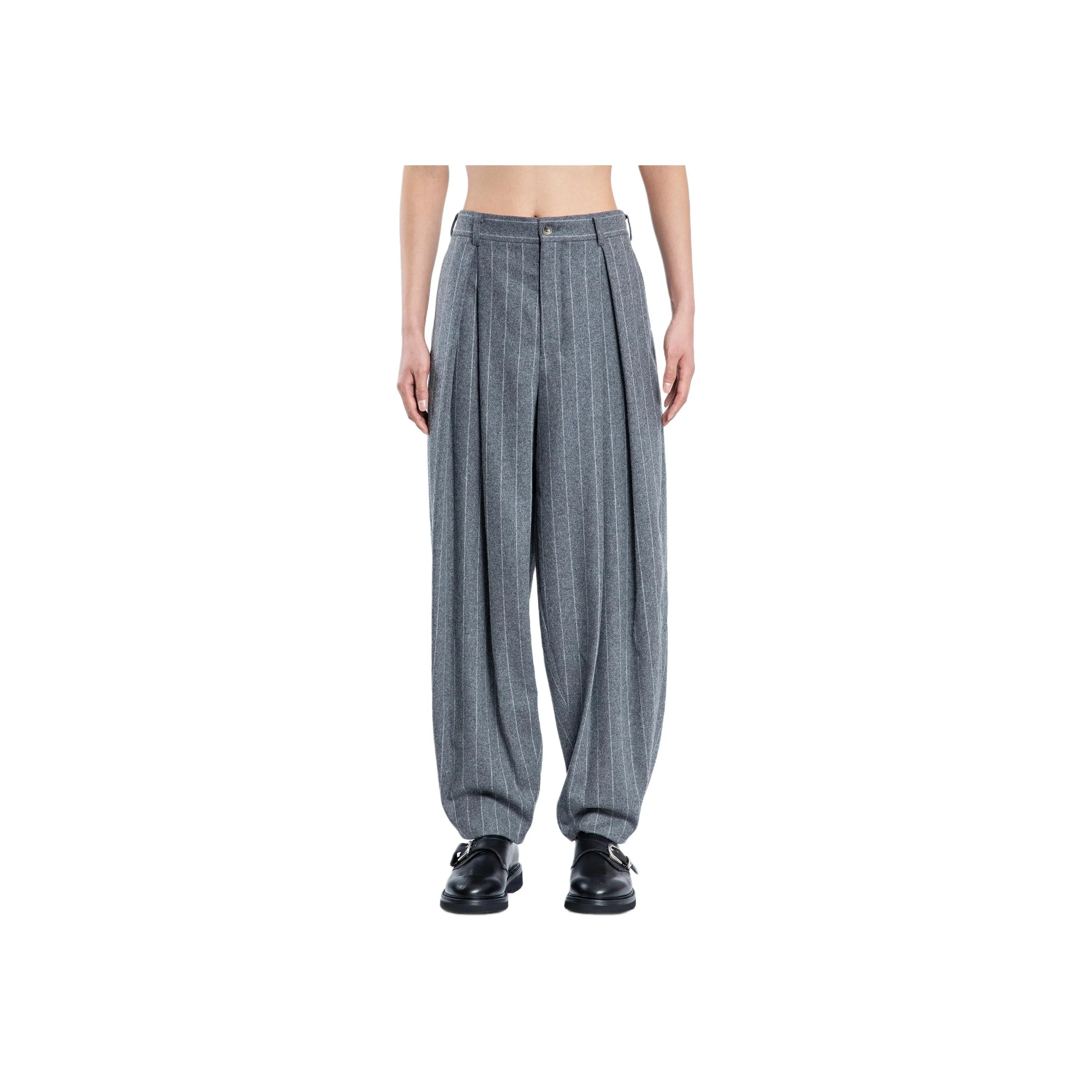 COMME Des GARCONS HOMME PLUS Striped Wide Leg Pants