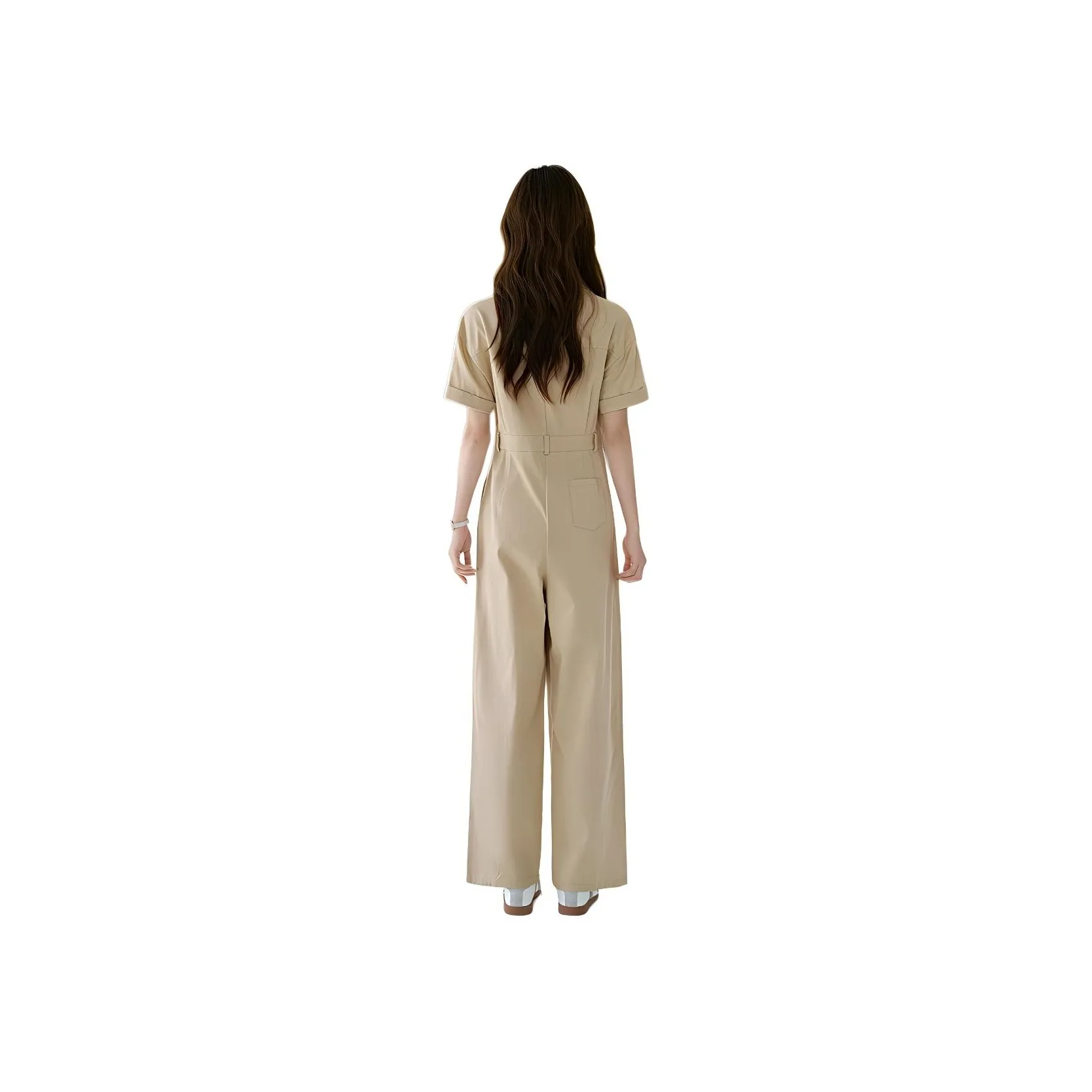 Mo Han Yi Mei SS24 Jumpsuit Women's Light Khaki