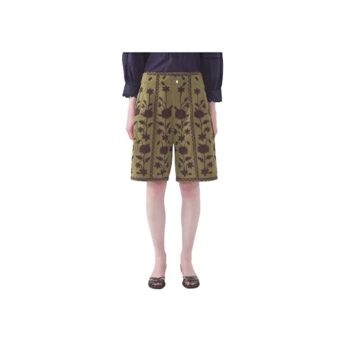 ANTIK BATIK Хаки Женские Повседневные шорты