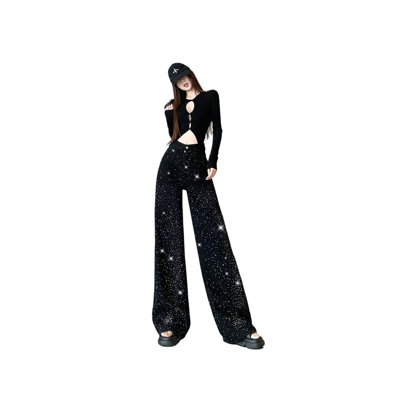 OZVO Jeans Women's Black