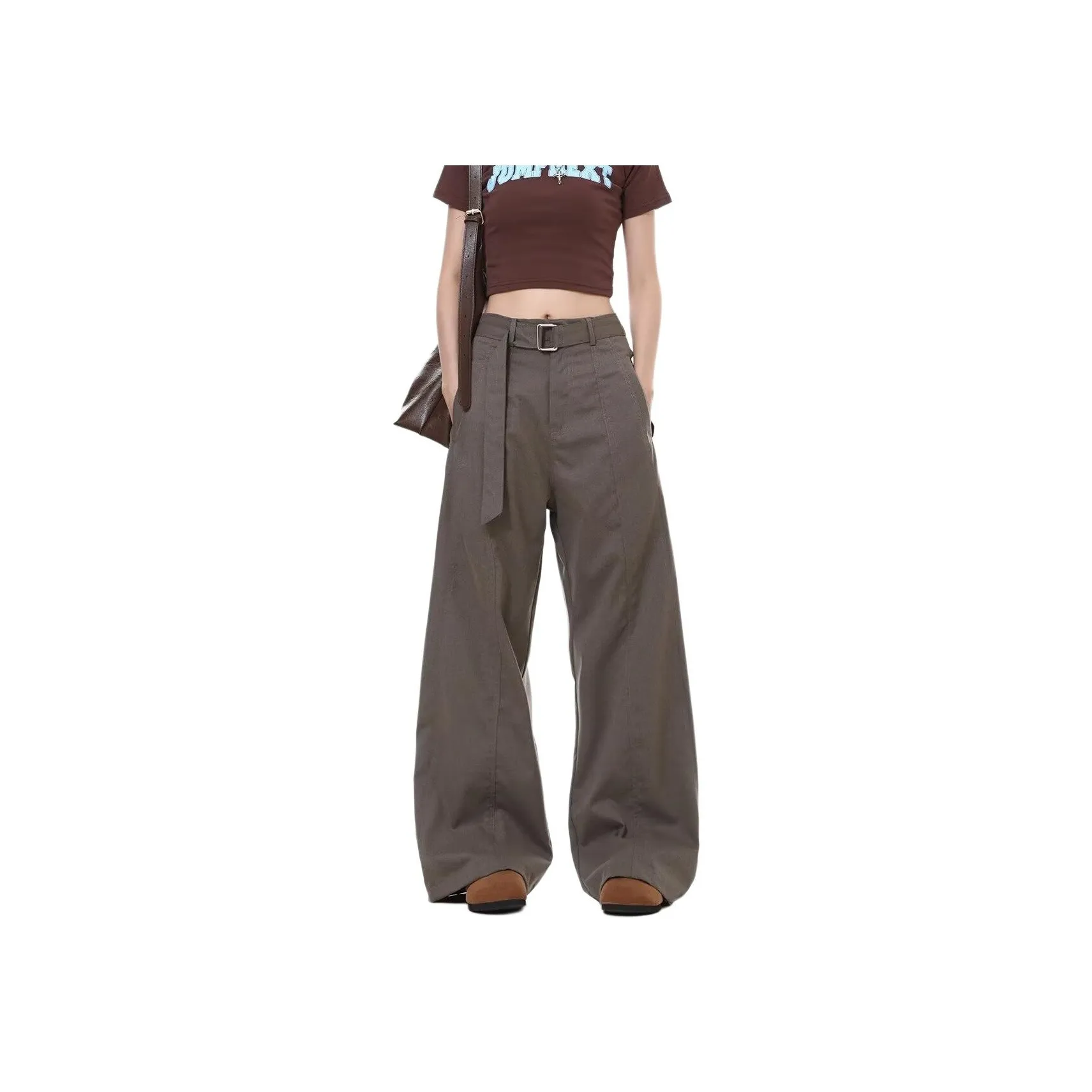 MUCCHIC Коричневый Женские брюки для костюма