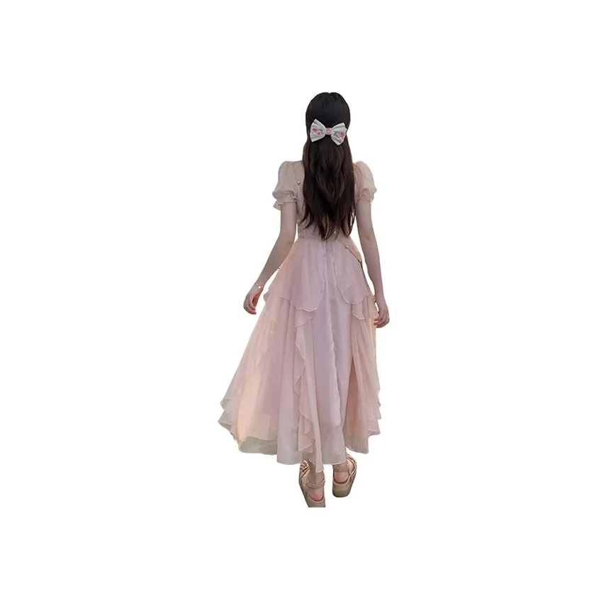 Flowers In Water Short Sleeved Dress Women's