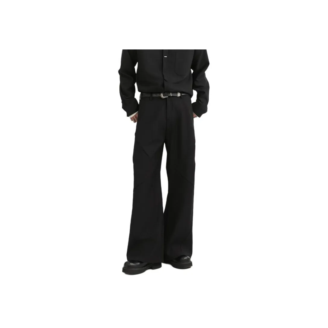 EARL JOEL Повседневные брюки Мужские Темно-черные