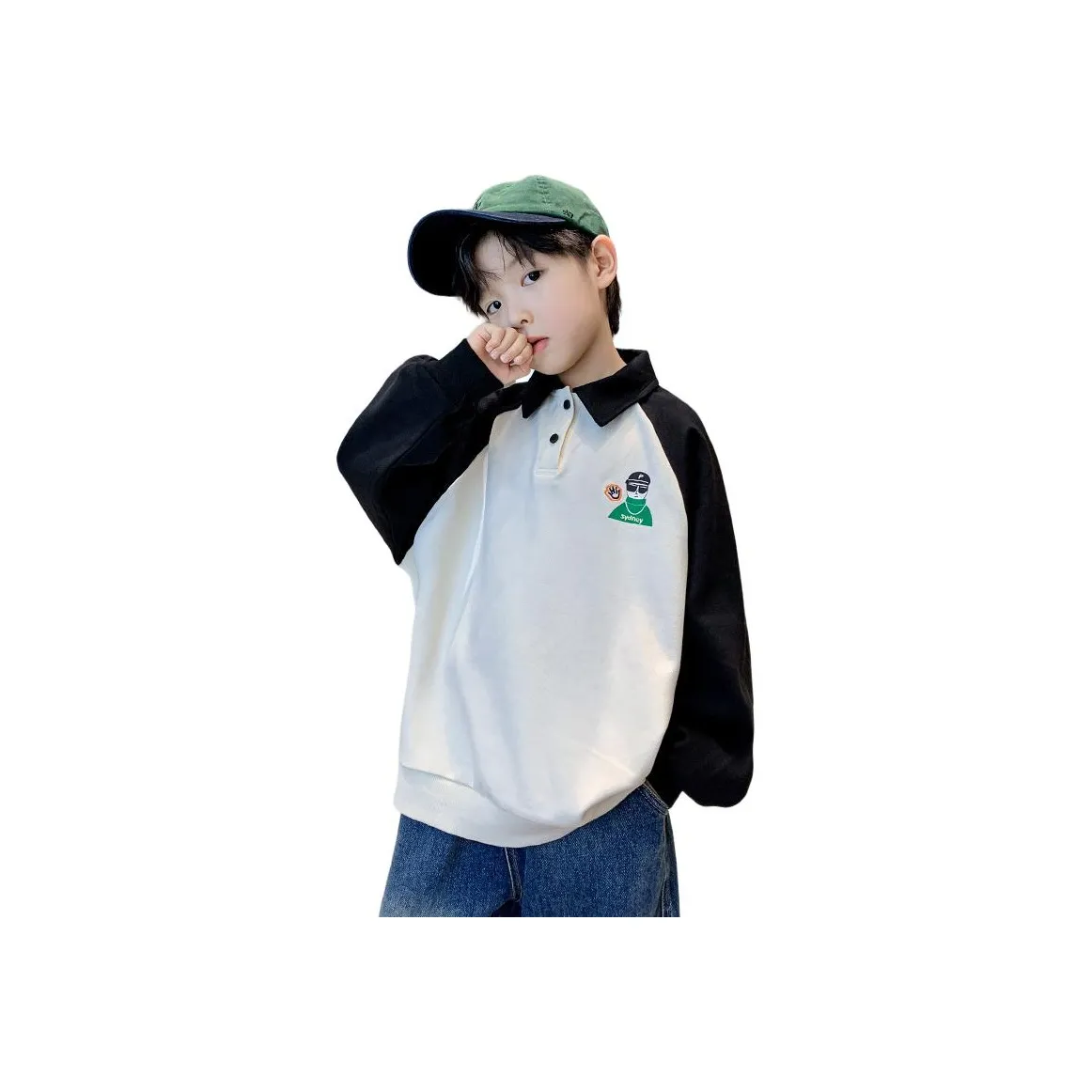 TAOTIANMAO Мальчики Модный и Крутой Средняя Школа Повседневный Поло