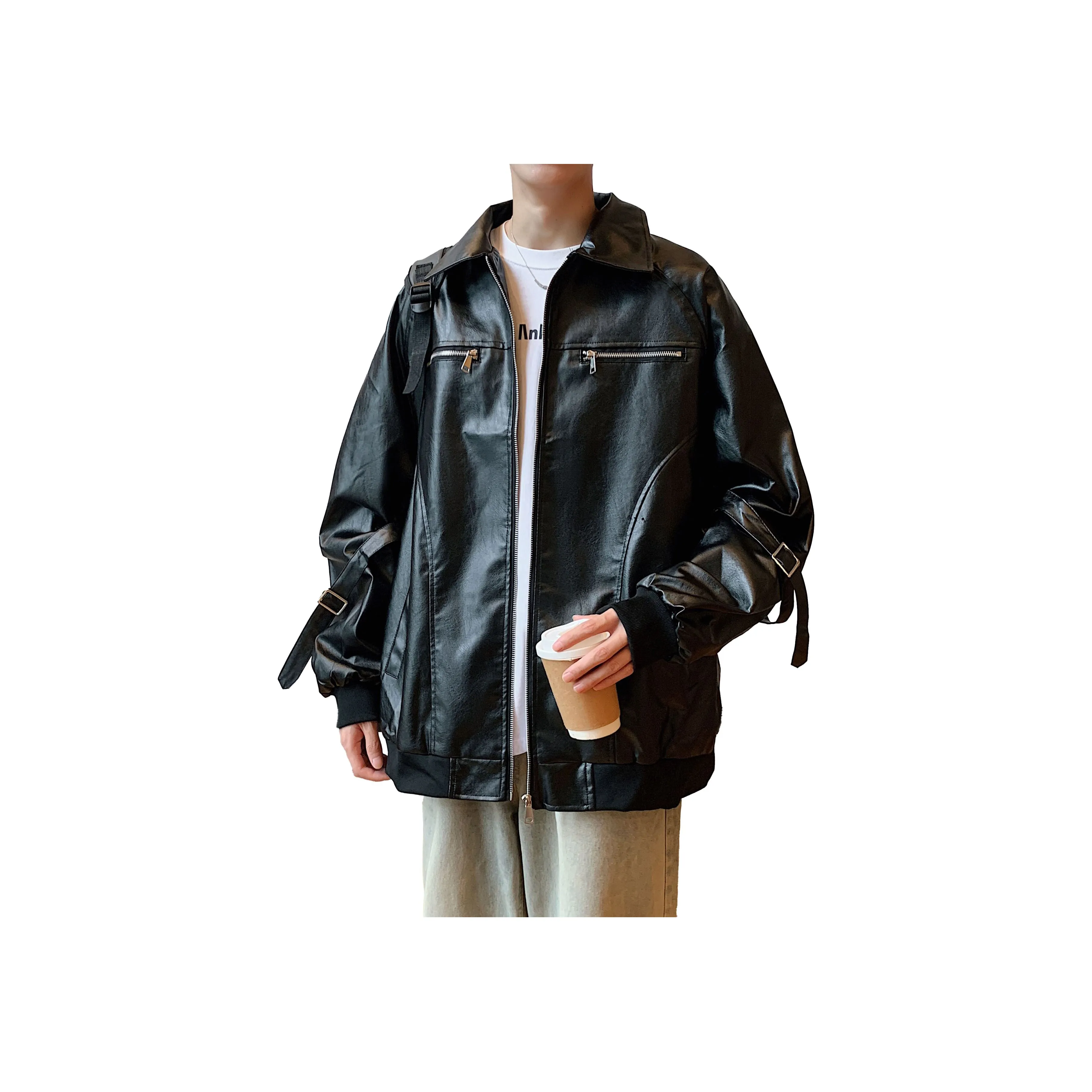 Ang2 Stu Leather Jackets Unisex