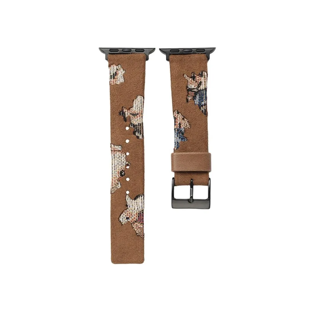 KVZUVUU Ремень Apple Совместимость Холст Материал IwatchS11 S10 S9 S8 S7 SE Ultra2