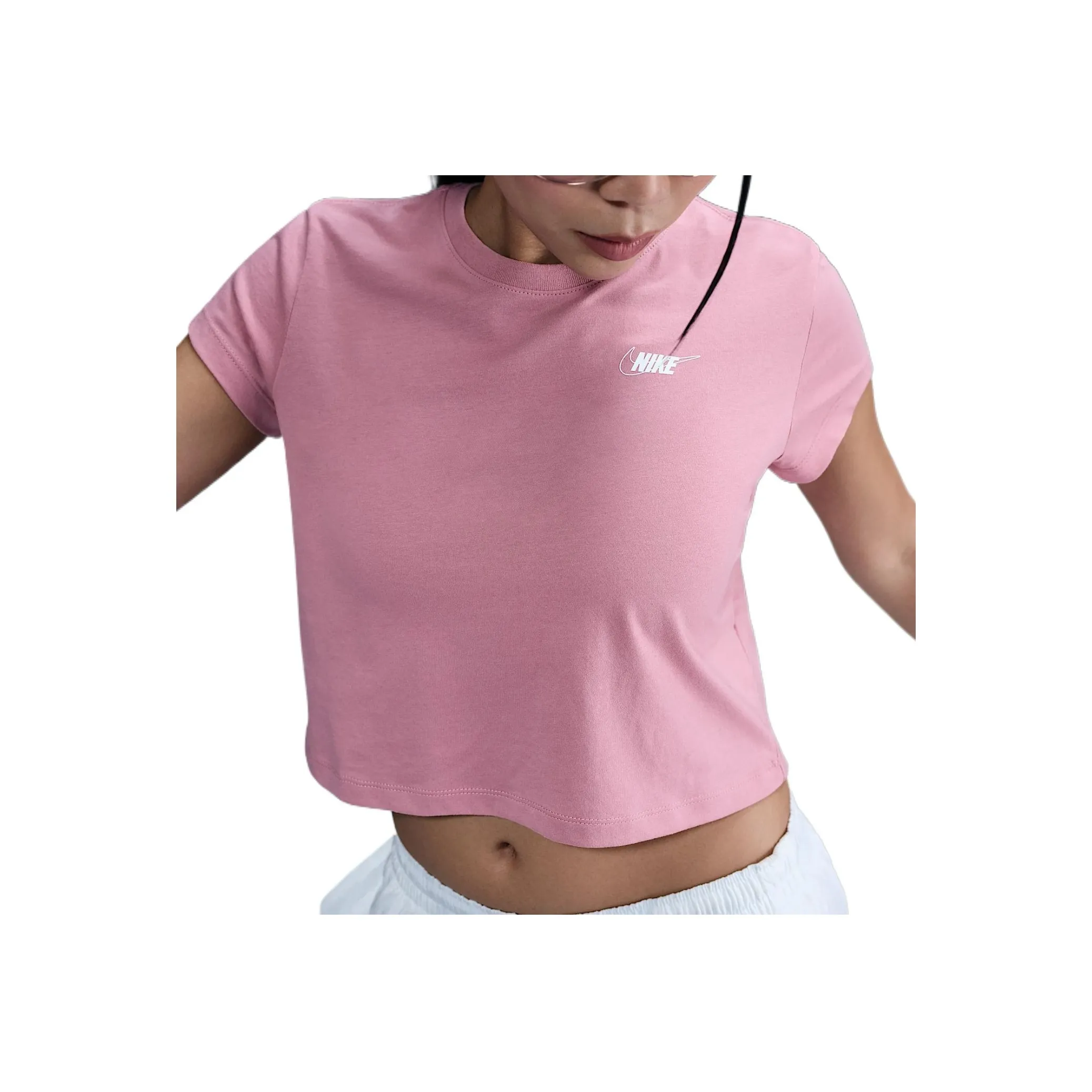 Nike Sportswear Club Women's Short Sleeve Cropped Graphic T Shirt