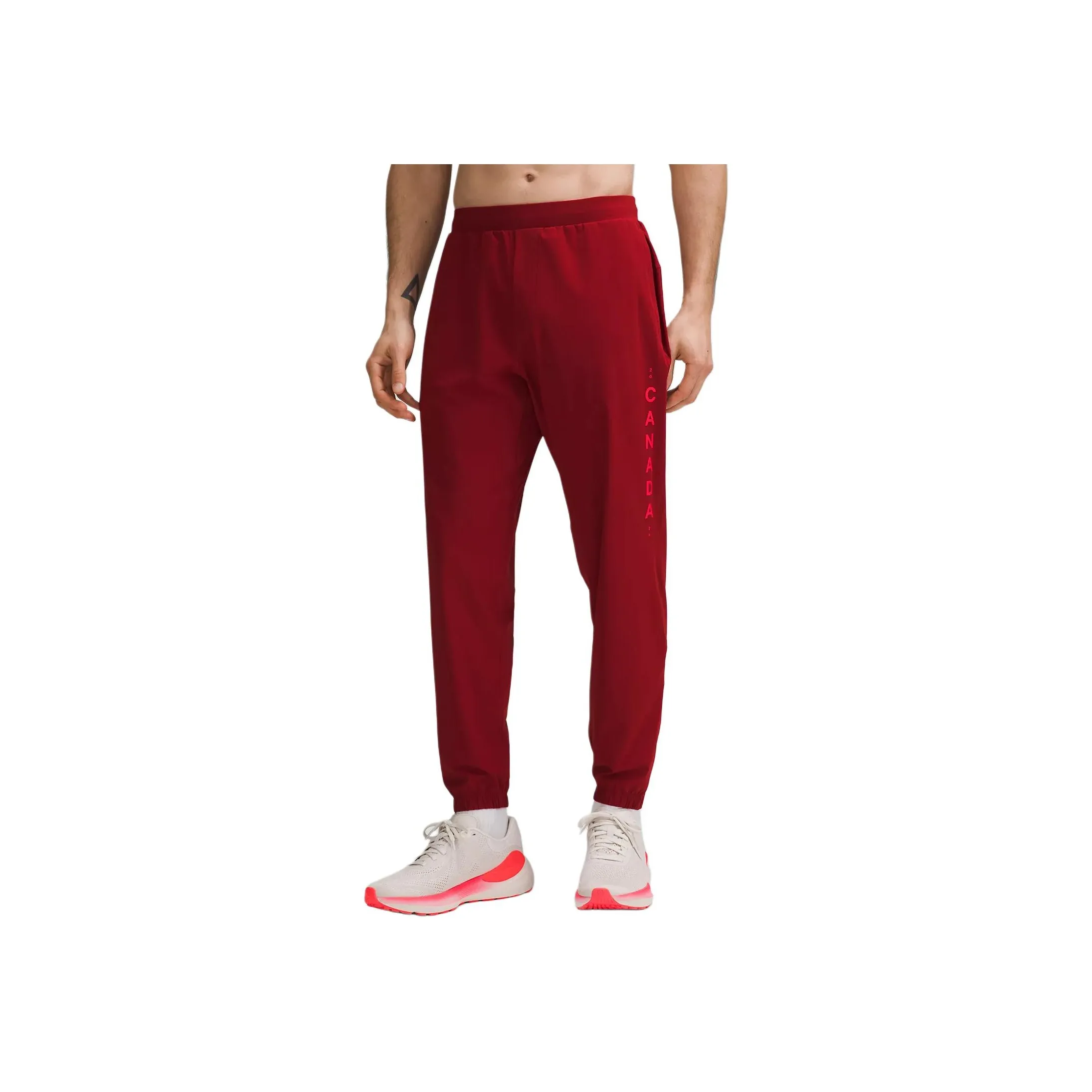Lululemon Team Canada Casual Pants Men's Sports Red