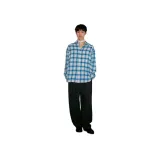 블루 화이트 체크