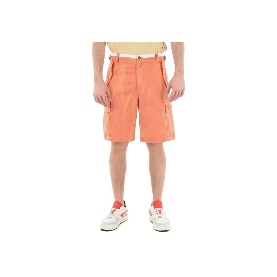 DIESEL Orange Мужские Повседневные Шорты