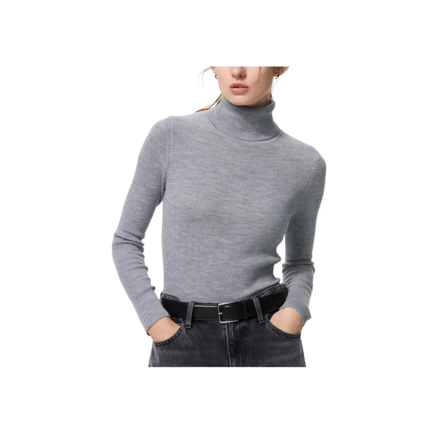 UNIQLO Серые Женские Свитера