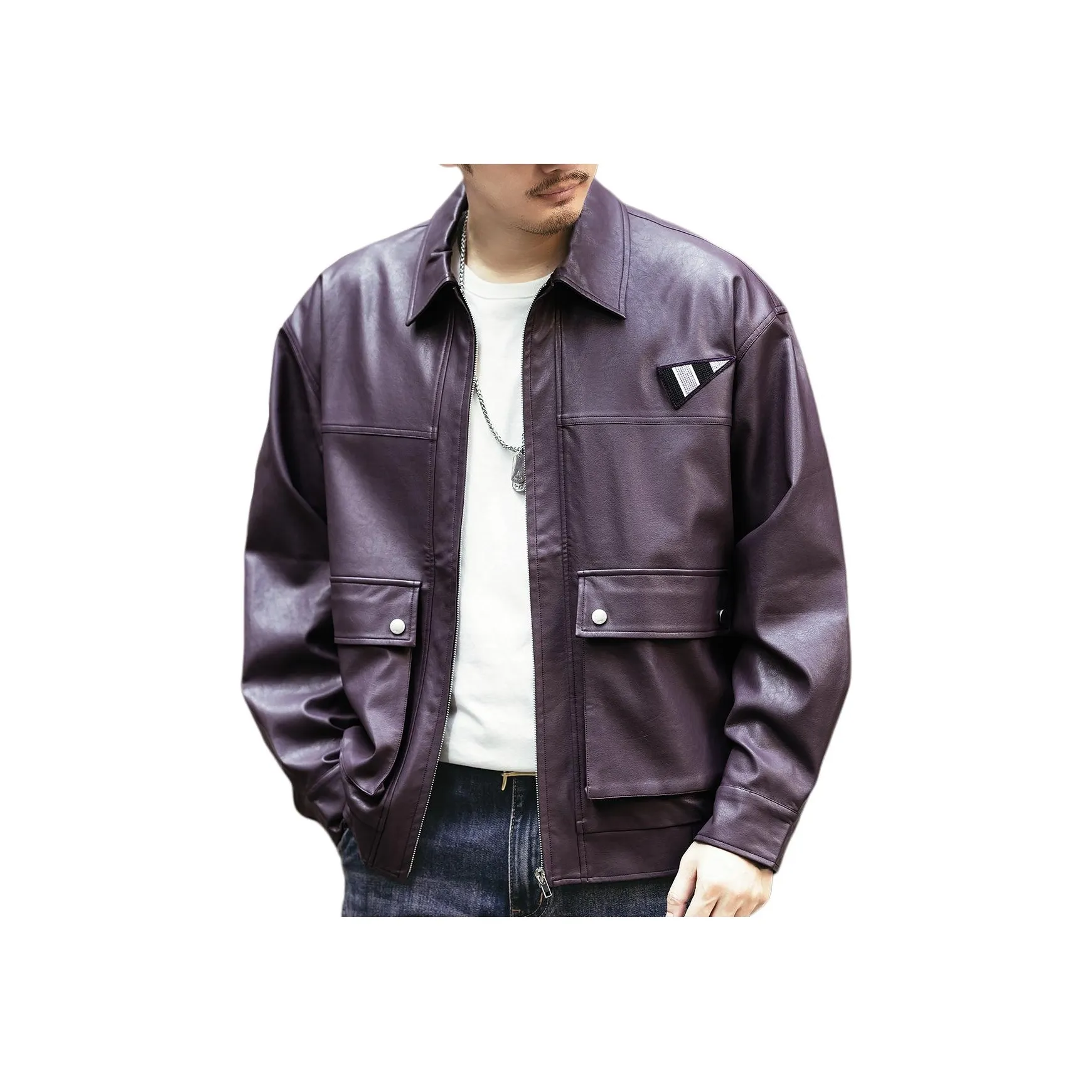 GELANLU Куртки Пальто Унисекс Фиолетовый