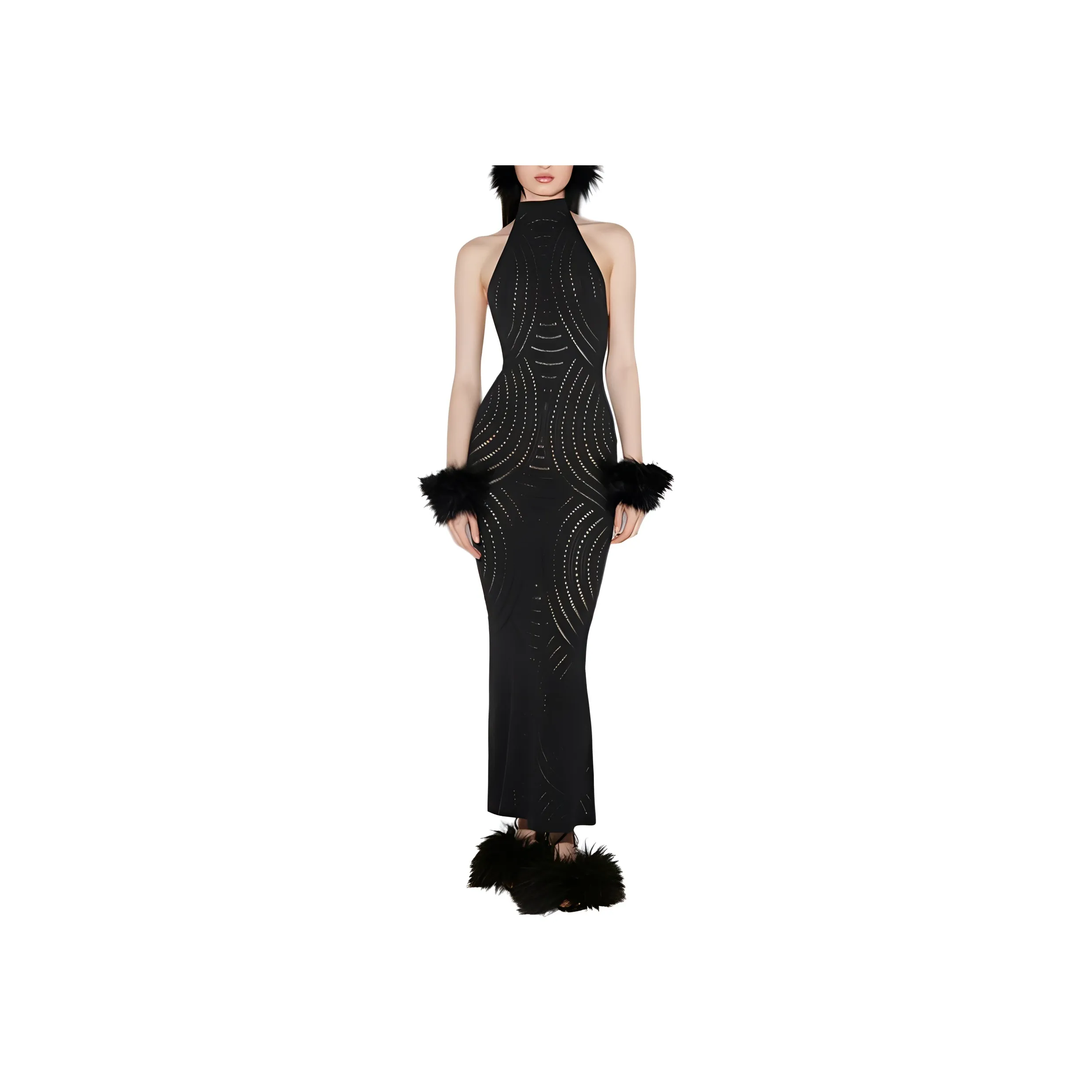Misbhv Open knit Maxi Dress