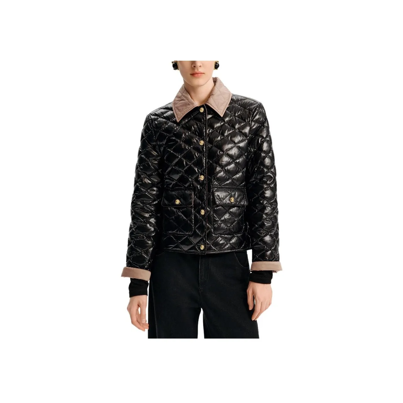 KARL LAGERFELD Пуховик Женские Черный