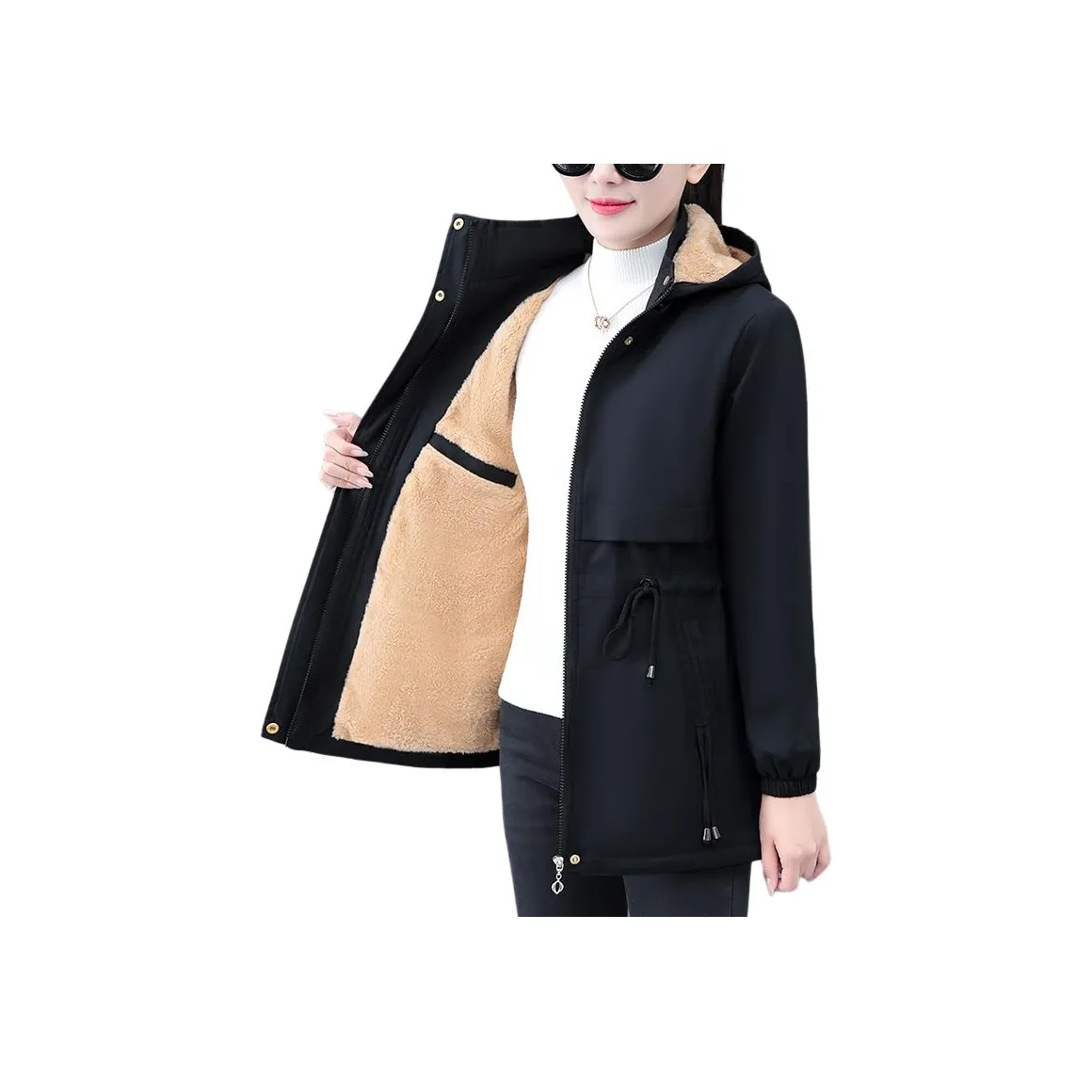 EMINU Женская тренч-куртка