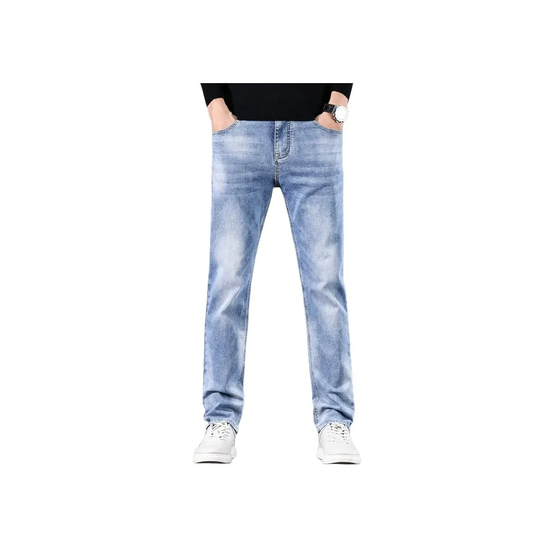 JEEP SS24 Джинсы Мужские Светло-Синий