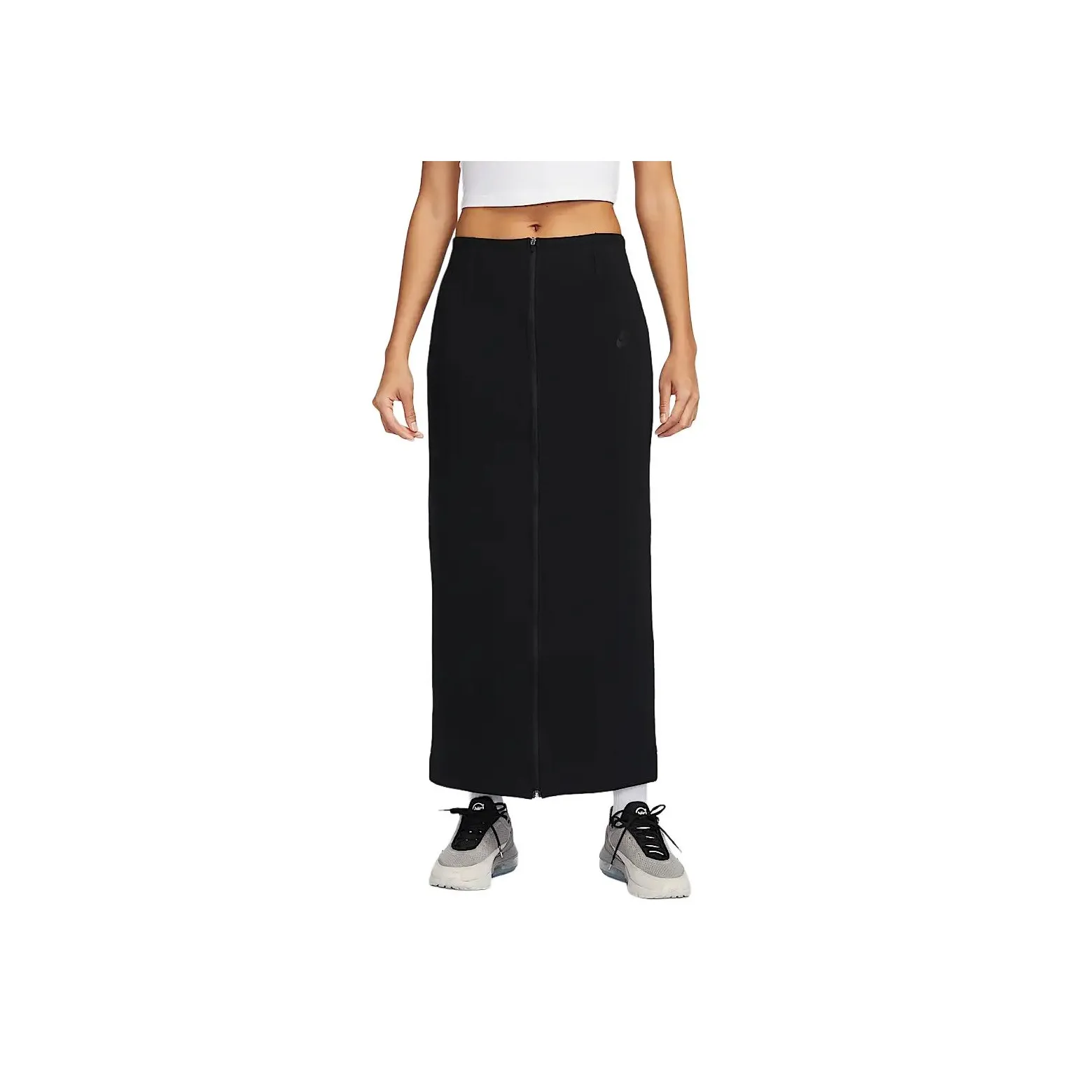 Nike Sportswear Tech Fleece FW24 Casual Long Skirts Women's Black