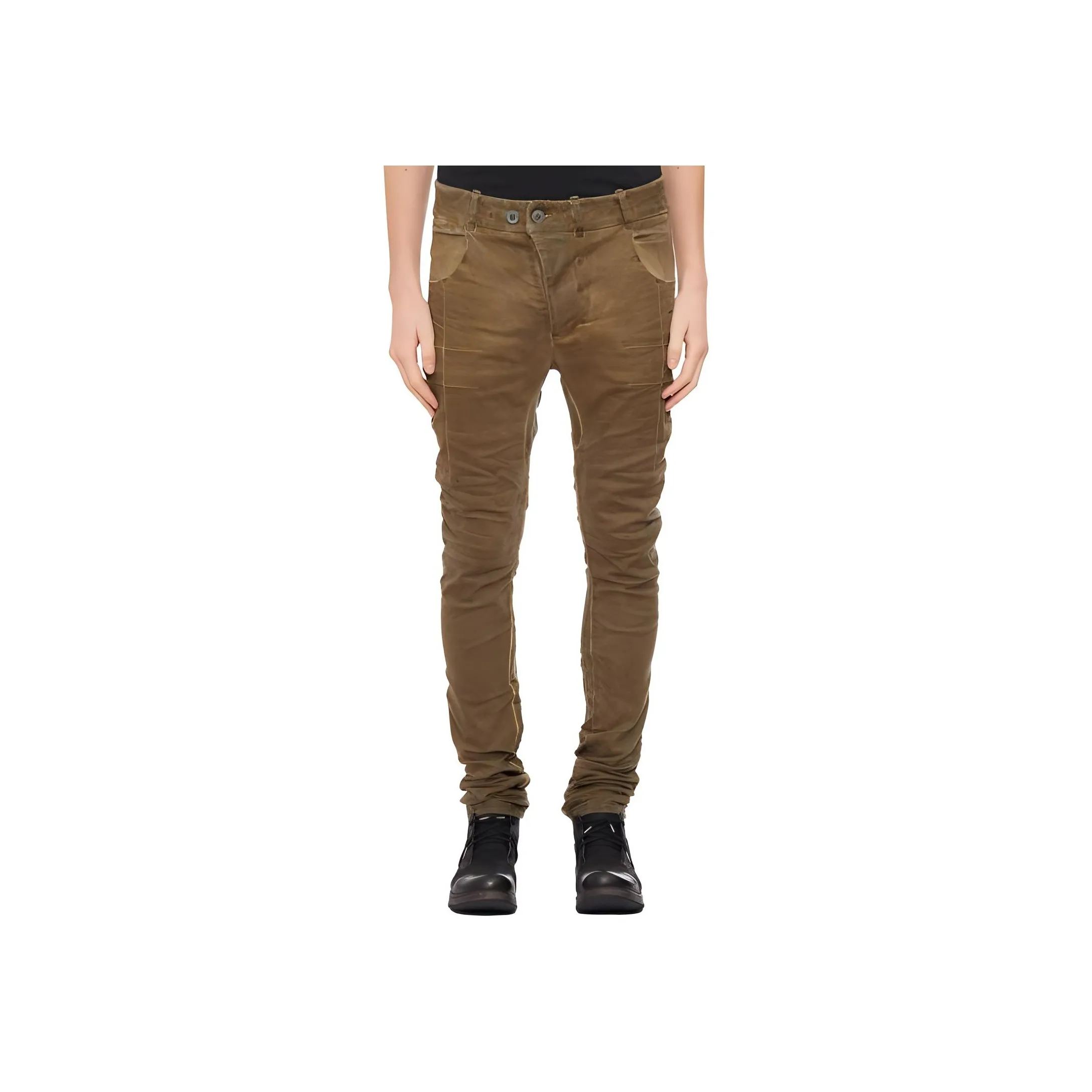 BORIS BIDJAN SABERI Drop crotch Skinny Jeans