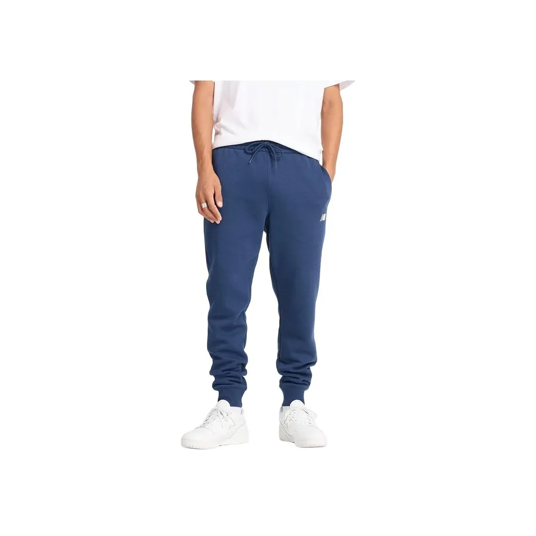 New Balance Вязаные тренировочные брюки мужские морской синий