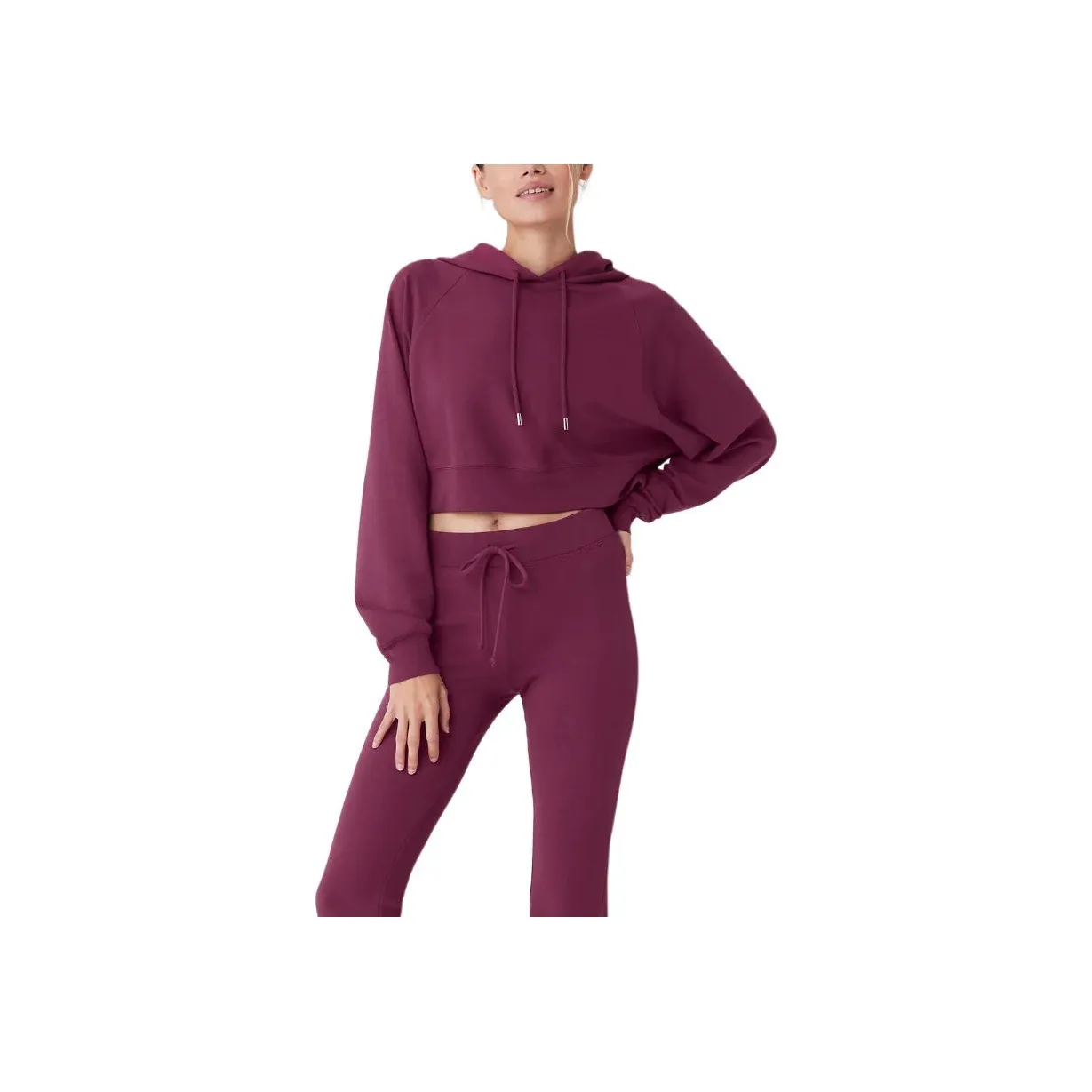 Alo Yoga Cropped Double Take Hoodie Hoodie Women's