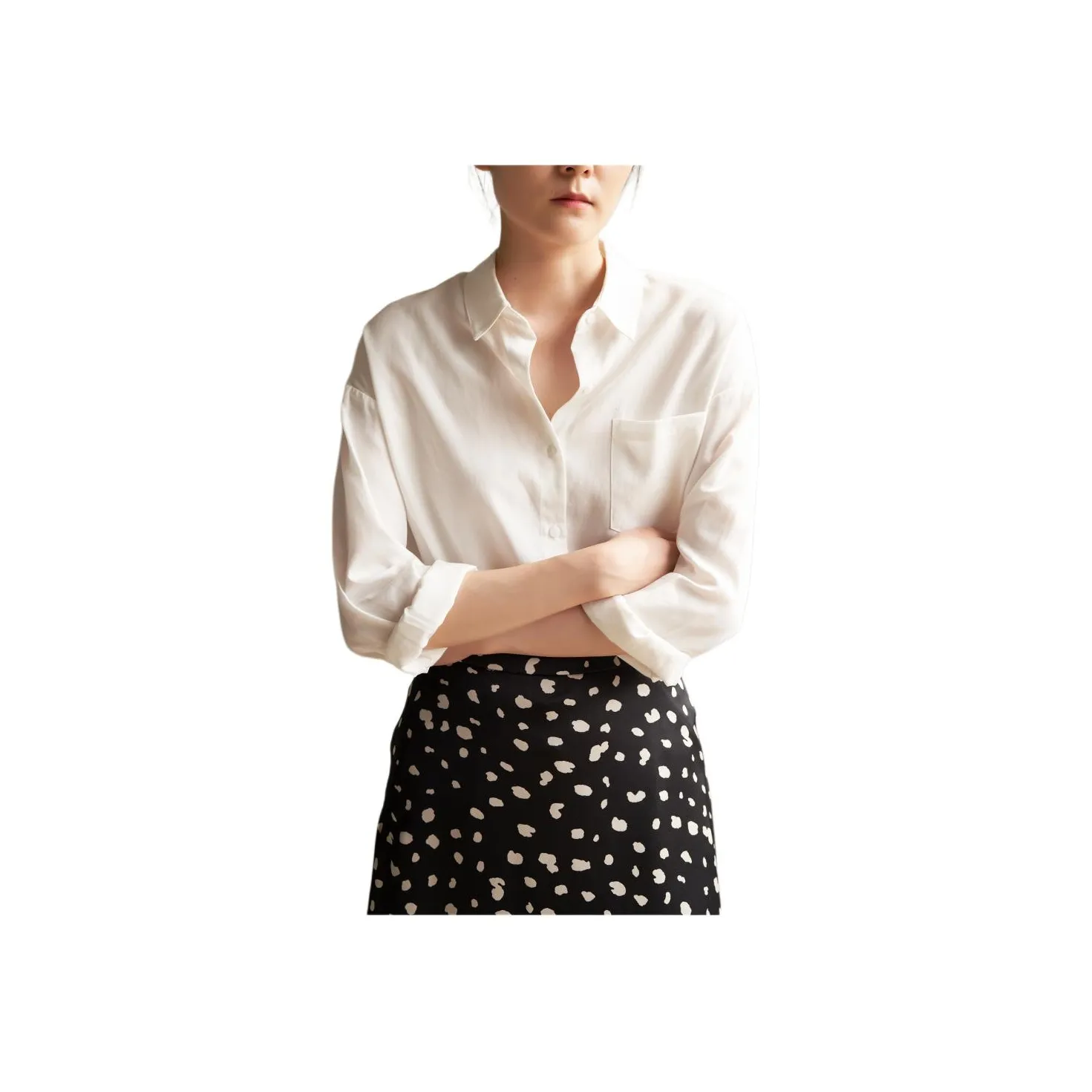 SHALLOW STREAMS Shirt Women's Pearl White