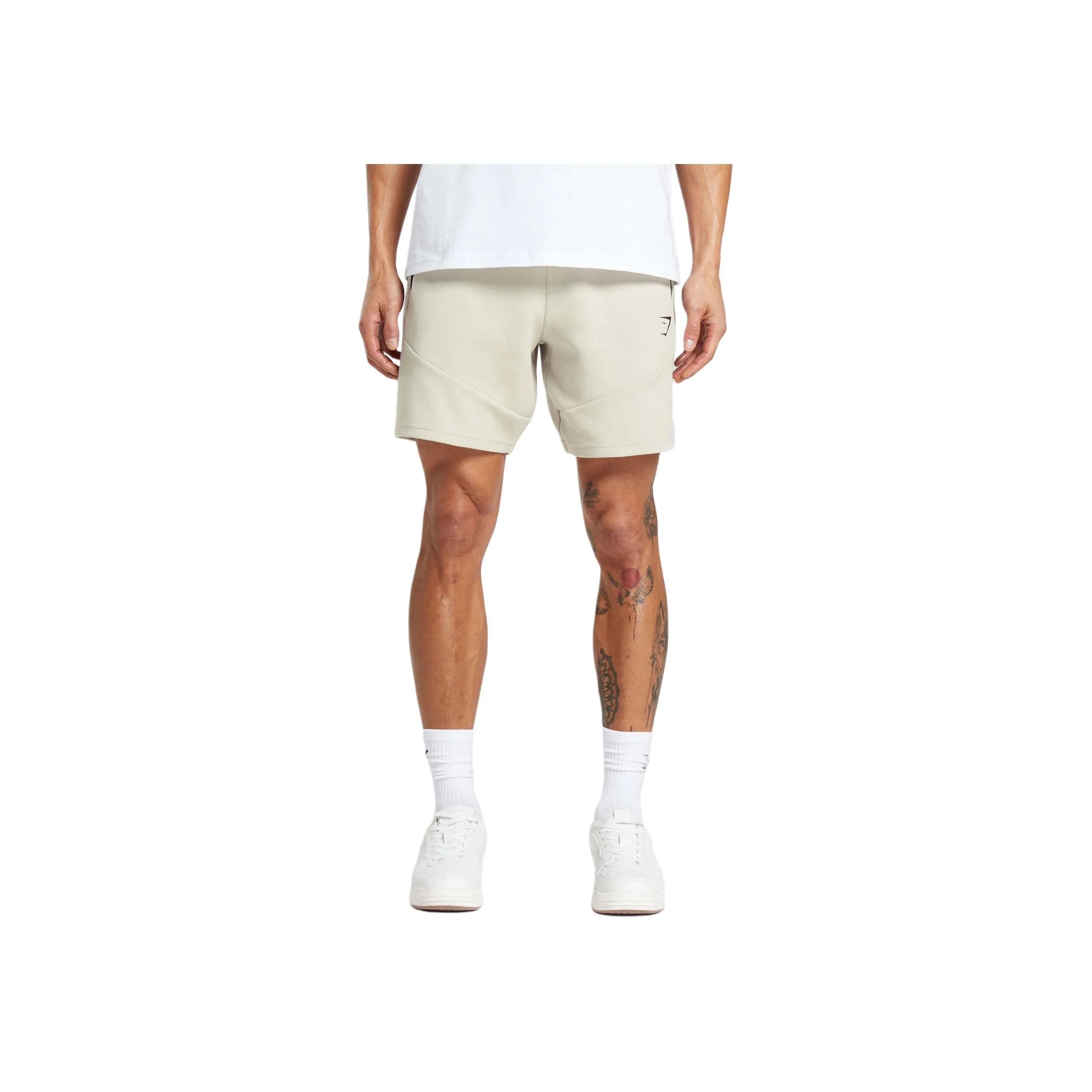 GYMSHARK INTERLOCK TECH 6' SHORTS Casual Shorts Men's Pebble Gray