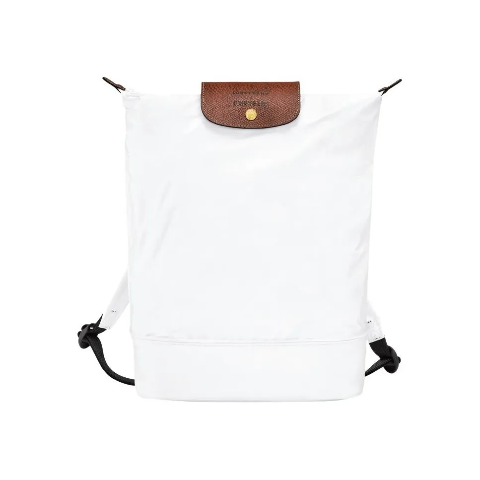 LONGCHAMP D'HEYGERE Collaboration Polyester Shoulder Bag Backpack Women's White