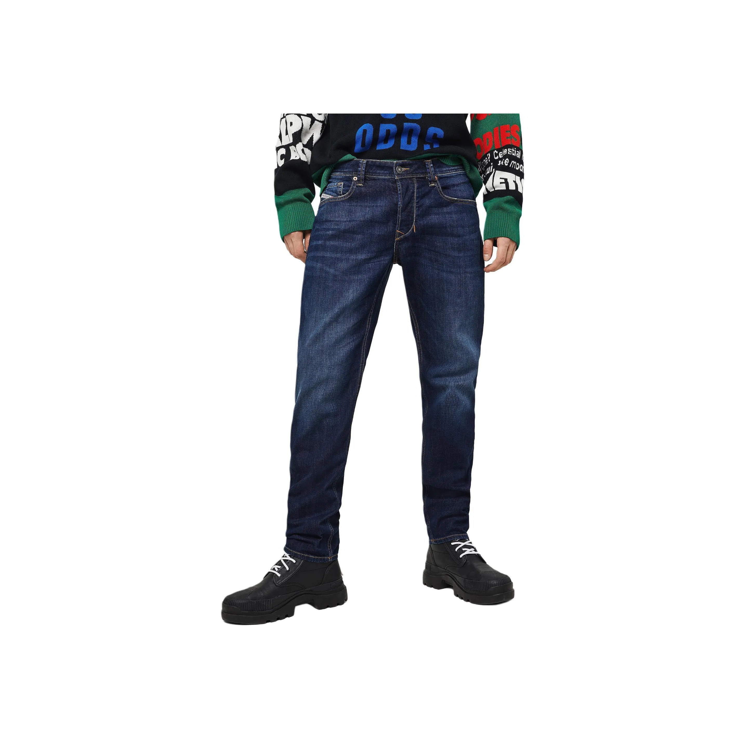 DIESEL Темно-синие мужские джинсы