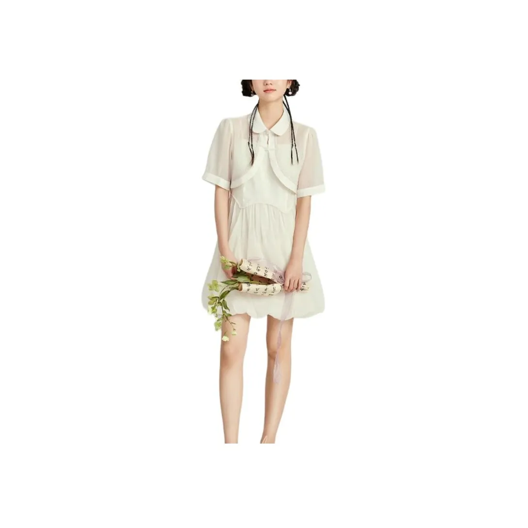 ZIHAN Skirt Set Women's 2 Pack Shirt+Dress