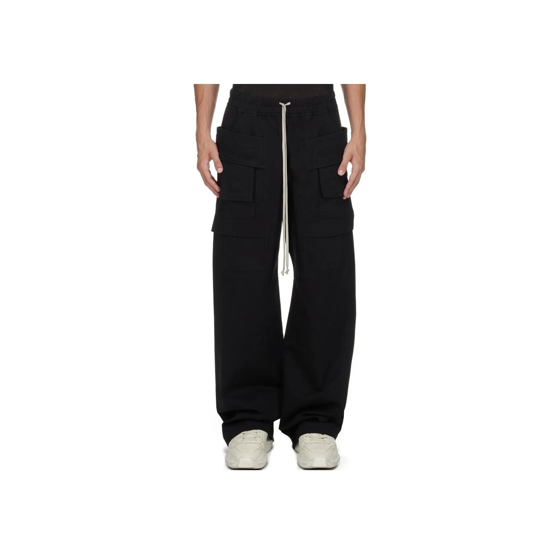 Rick Owens DRKSHDW Porterville Creatch Wide Drawstring Cargo Trousers