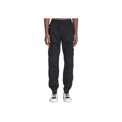 STONE ISLAND Черные Мужские Брюки карго