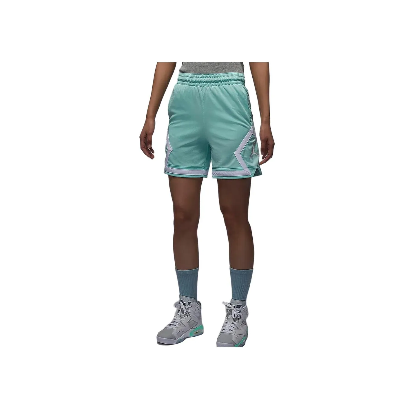 Джордан Повседневные Шорты Женские Светло-Зеленые