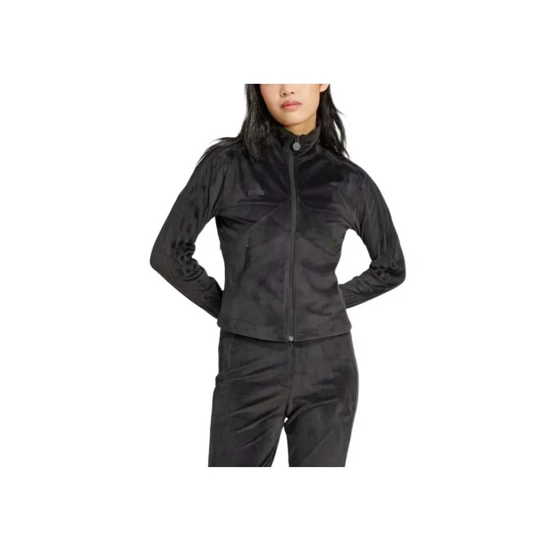 Adidas Free Shipping With AdiClub Tiro Cut 3 Stripes Stretchy Velour Track Jacket